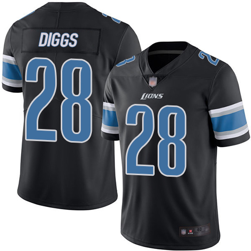 Detroit Lions Limited Black Men Quandre Diggs Jersey NFL Football #28 Rush Vapor Untouchable